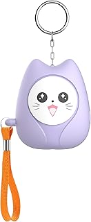 Alarme de Sécurité Personnelle Qoosea 130dB - Alarme Anti-Agression Portable avec LED pour Femmes, Enfants et Personnes Âgées - Certifié Police（Lila）