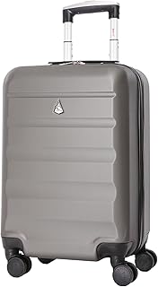 Valise Cabine 55x35x25cm pour Air France, KLM, Transavia, ITA Airways et Air Europa - Bagage à Main de Voyage à Coque Rigide ABS 42L - Bagage Cabine Avion léger 55x35x25 avec 4 Roues