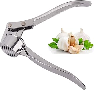 Jsdoin Presse-ail de cuisine professionnelle, hachoir à ail broyeur de gingembre, presse-ail à usage intensif, broyeur d