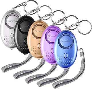 SUNMAY Alarme Personnelle, 5 Pièces 140DB Porte Cle Alarme d